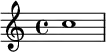 \relative c'' {
c1
}