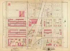 标示铁路影响的地图
