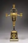 燭台;，1800年造；鍍金，現藏於克利夫蘭藝術博物館（美國俄亥俄州克利夫蘭）